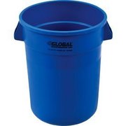 Global Equipment Global Industrial„¢ Plastic Trash Can - 32 Gallon Blue XDW-32BL